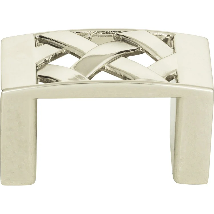 Knob Atlas Lattice Brushed Nickel Zinc Alloy 1-5/8 Inch - Frankwebs