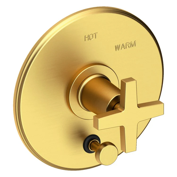 Pressure Balance Valve Trim Dorrance with Diverter Pull Knob 1 Cross Forever Brass PVD ADA Depth 3-1/6 Inch - Frankwebs