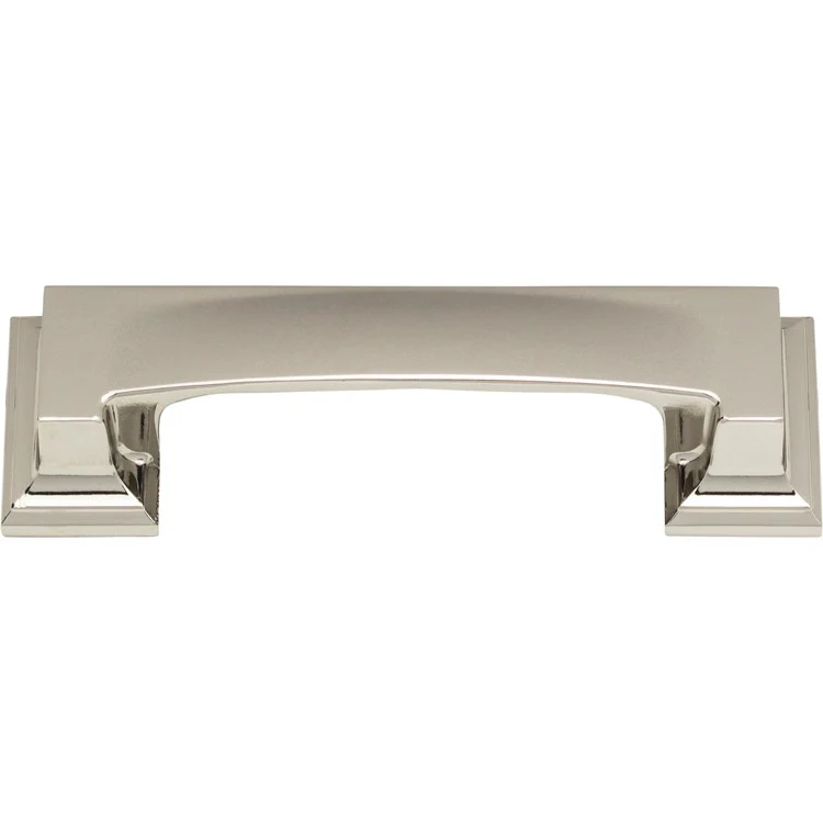 Drawer Pull Atlas Sutton Place Cup Polished Nickel Zinc Alloy 3 Inch - Frankwebs