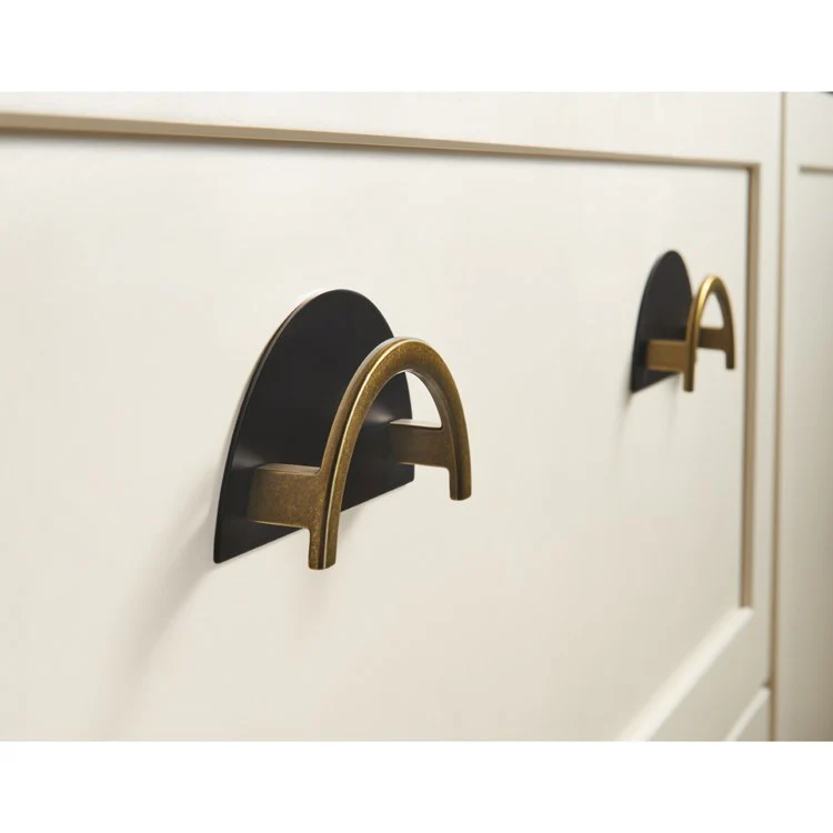 Pull Sanctuary Half Circle Open Brushed Satin Nickel Zinc Alloy 3-1/2 Inch - Frankwebs