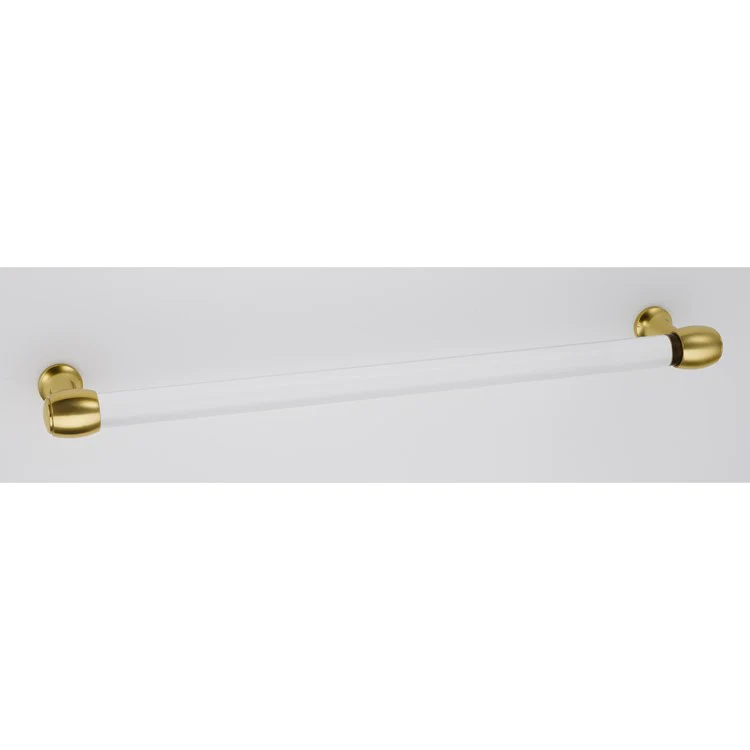 Pull Royale Acrylic Polished Nickel Brass 12 Inch 13-1/8 Inch 2-7/8 Inch - Frankwebs