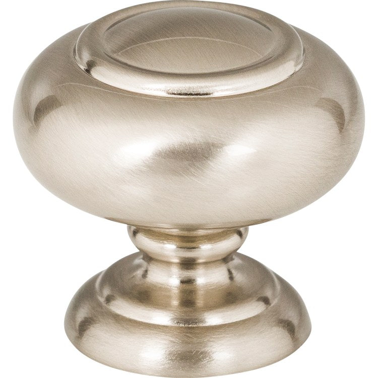 Knob Atlas Victoria Brushed Nickel Zinc Alloy 1-1/4 Inch - Frankwebs