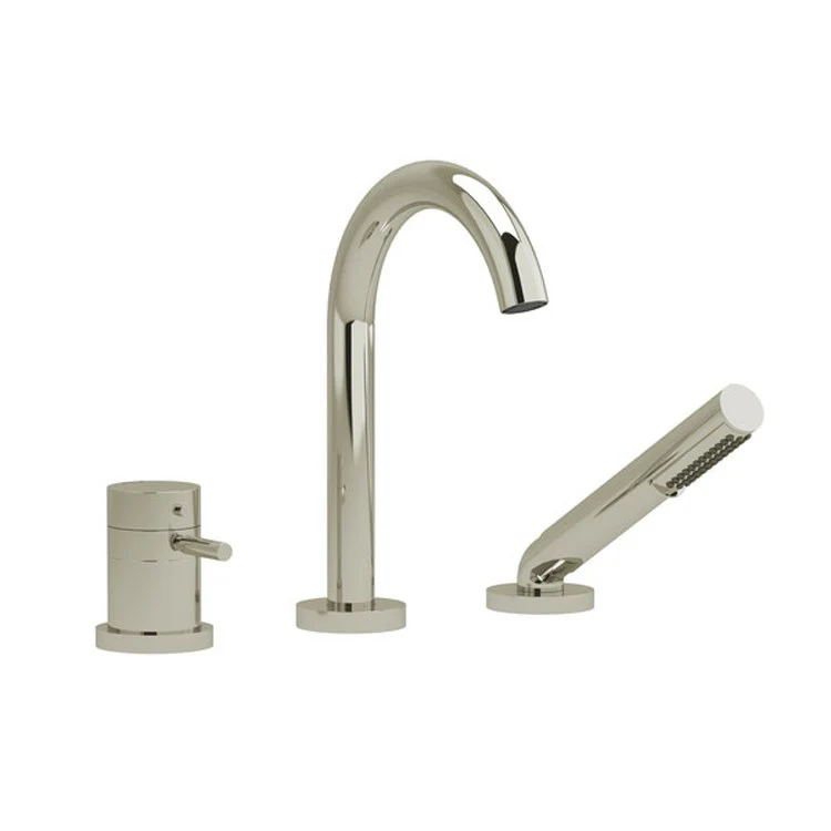 Tub Filler Riu T Deck Mount 1 Lever ADA Black - Frankwebs