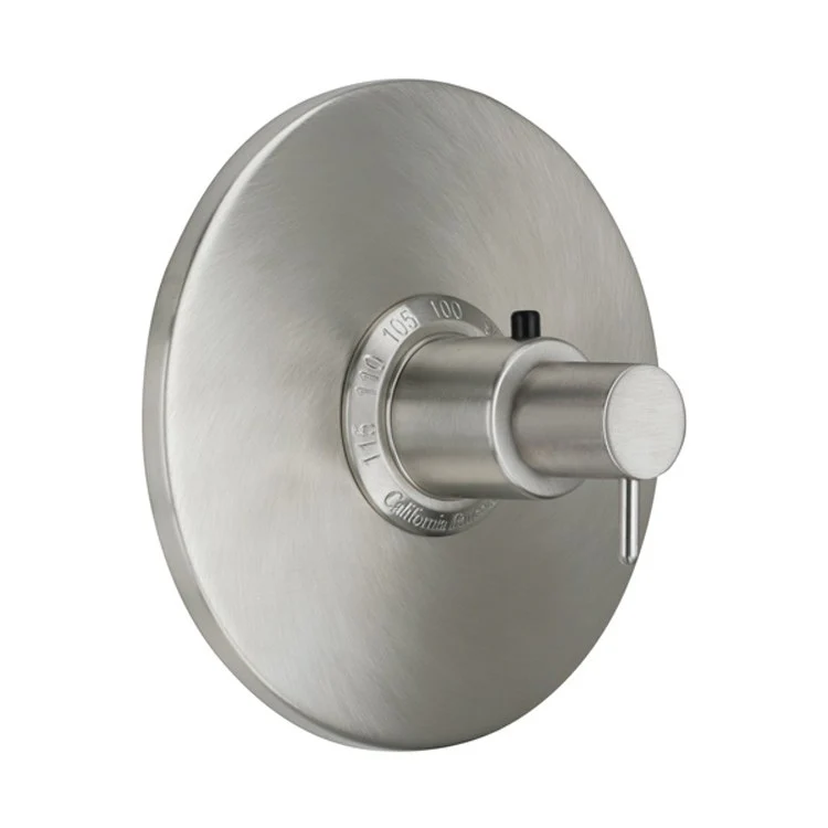 Thermostatic Trim Avalon Round StyleTherm 3/4 Inch 1 Lever Satin Nickel ADA for Requires THT75-R Valve Faceplate and Handles Brass - Frankwebs