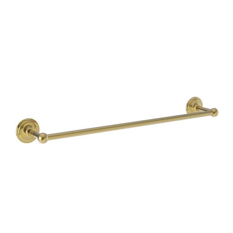 Towel Bar Miro 18 Inch Polished Brass Uncoated Living Brass 3-2/5 Inch - Frankwebs