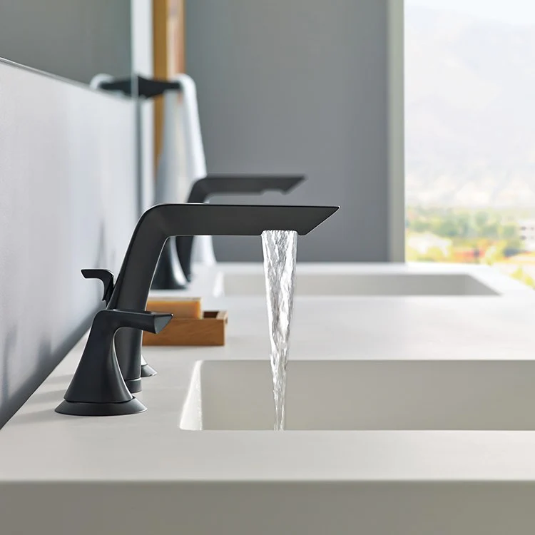 Sotria Two Handle Widespread Bathroom Faucet with Pop-Up Drain - Frankwebs