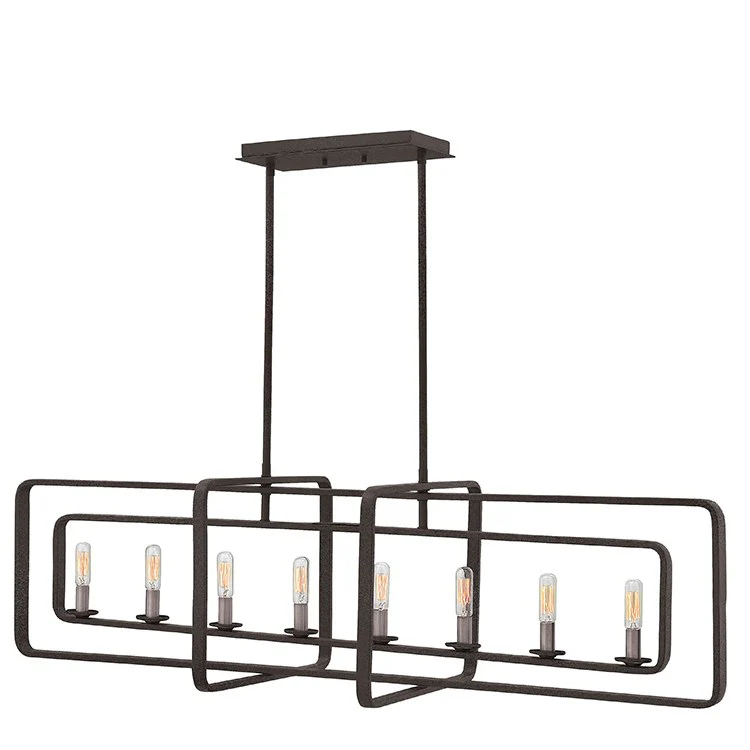 Quentin Eight-Light Linear Chandelier - Frankwebs