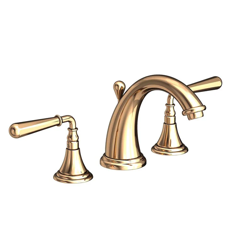 Lavatory Faucet Bevelle Widespread 8 to 20 Inch Spread 2 Lever ADA Satin Gold PVD 1.2 Gallons per Minute Brass Spout Height 4-1/8 Inch - Frankwebs