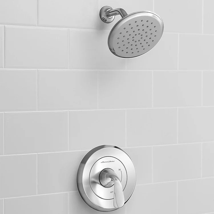 Fluent Pressure Balance Shower Valve Trim with Cartridge and Water-Saving Shower Head - Frankwebs
