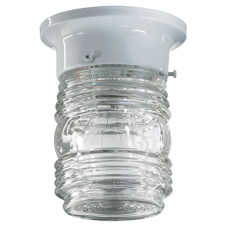 Signature Jelly Jar Single-Light Flush Mount Ceiling Fixture - Frankwebs