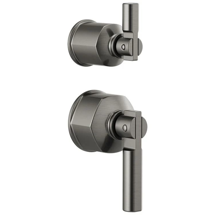 Handle Kit Invari Zinc 2 Lever Brilliance Luxe Gold for Pressure Balance Valve with Integrated Diverter Trim 2-1/4 Inch - Frankwebs