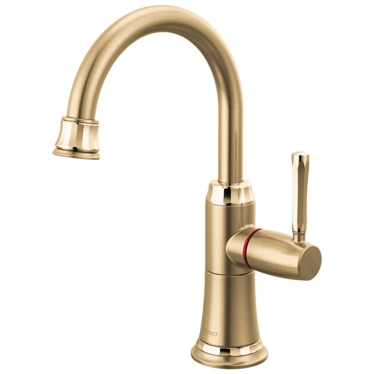 Beverage Faucet Tulham Instant Hot 1 Lever ADA Brilliance Stainless Arc 360 Degree Swivel - Frankwebs