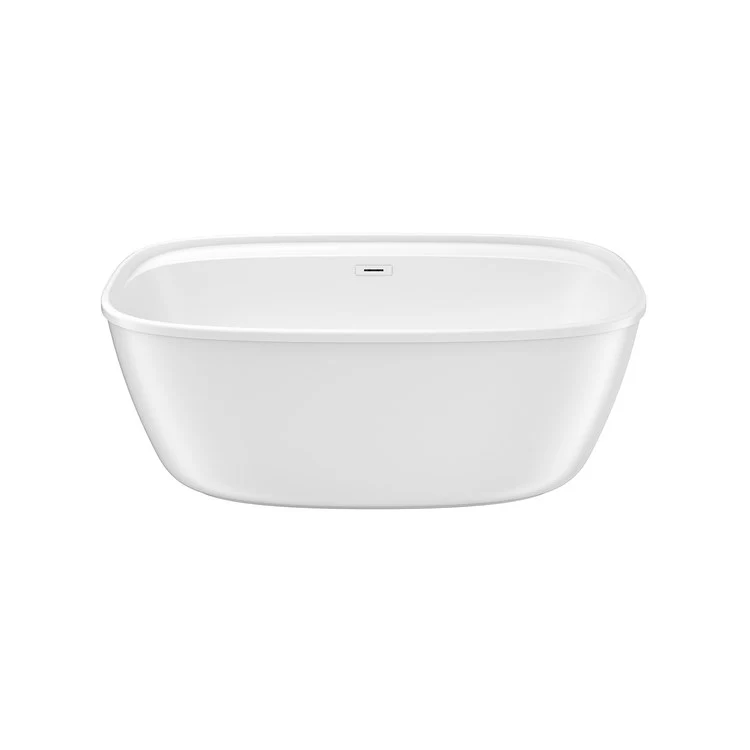 Freestanding Tub Fontana 58 x 32 x 23 Inch 2 Piece Center Drain White Rectangular - Frankwebs