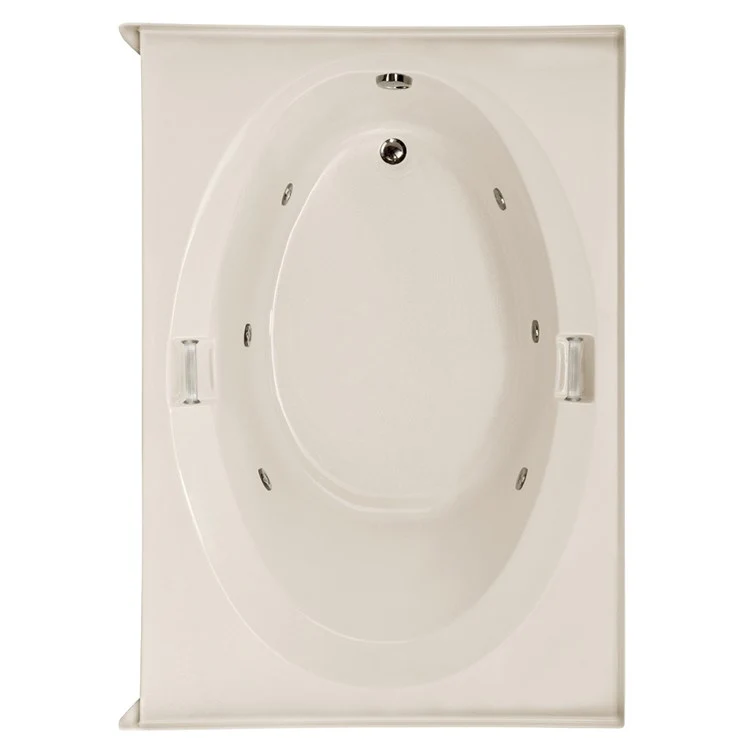 Whirlpool Tub Studio Collection Marie 60 x 42 x 20 Inch Alcove Right Hand Drain Biscuit Rectangle - Frankwebs