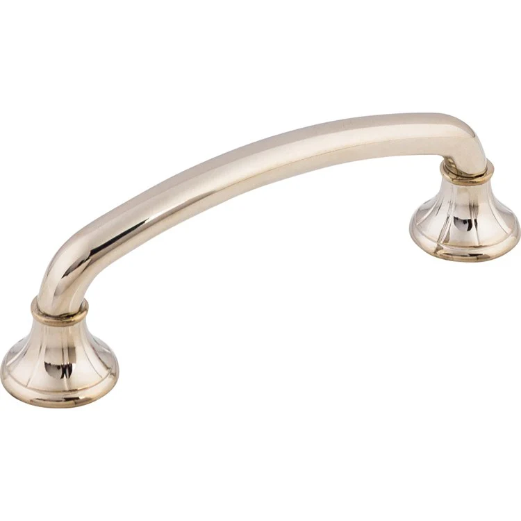 Pull Edwardian Lund D Handle Polished Nickel Zinc Alloy 4 Inch 5x1x1-1/2 Inch - Frankwebs
