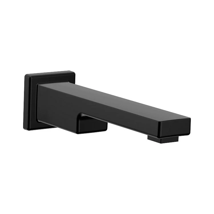 Tub Spout 90 Degree Non-Diverter Matte Black 10 Inch Metal - Frankwebs
