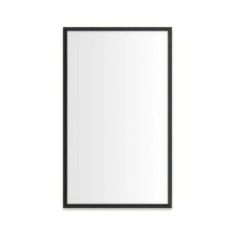 Medicine Cabinet Main Line 24 x 40 Inch 1 Doors Framed Mirror Nickel Flat Top Rosemont Frame Slow Close Hinges 4 Inch - Frankwebs