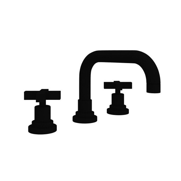 Lavatory Faucet Lombardia Widespread 2 Cross Tuscan Brass 1.2 Gallons per Minute U-Spout - Frankwebs
