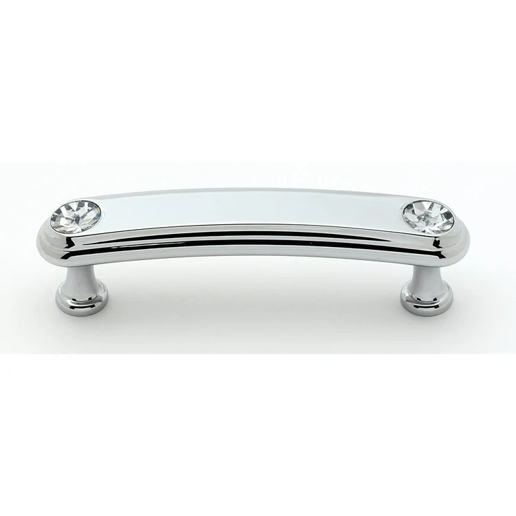 Pull Swarovski Crystal Round Crystal Handle Polished Antique Brass 3 Inch 3-3/4 Inch 1 Inch - Frankwebs