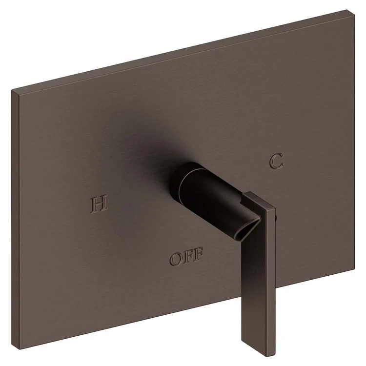 Pressure Balance Valve Trim Metro Rectangle 1 Lever Antique Nickel ADA Depth 3-1/2 Inch - Frankwebs