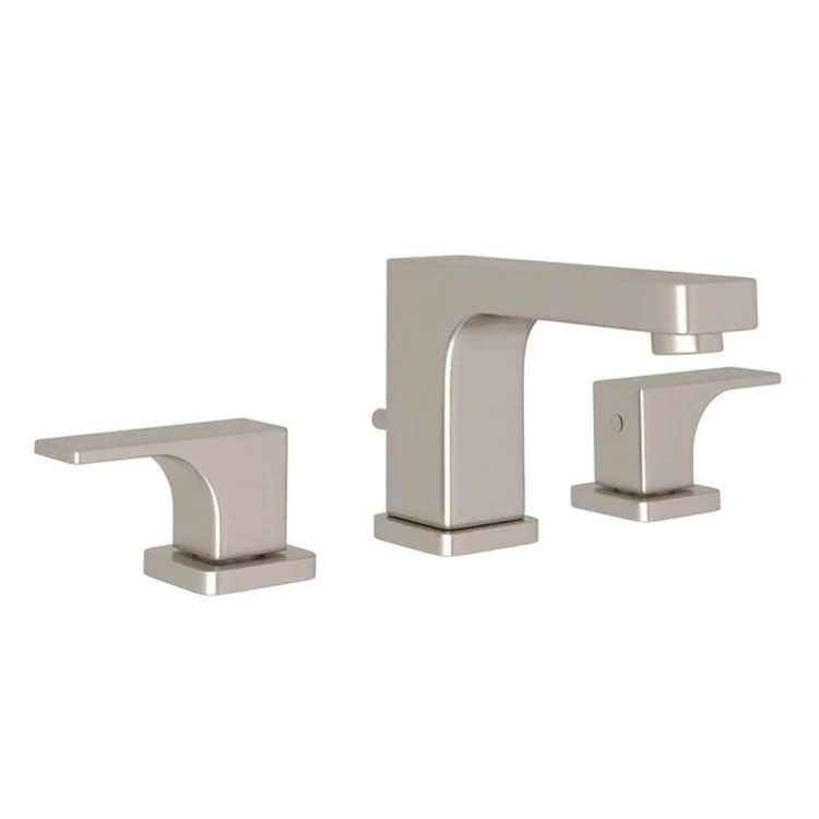 Lavatory Faucet Quartile Deck Mount 2 Metal Lever Satin Nickel 1.2 Gallons per Minute High Neck Spout - Frankwebs
