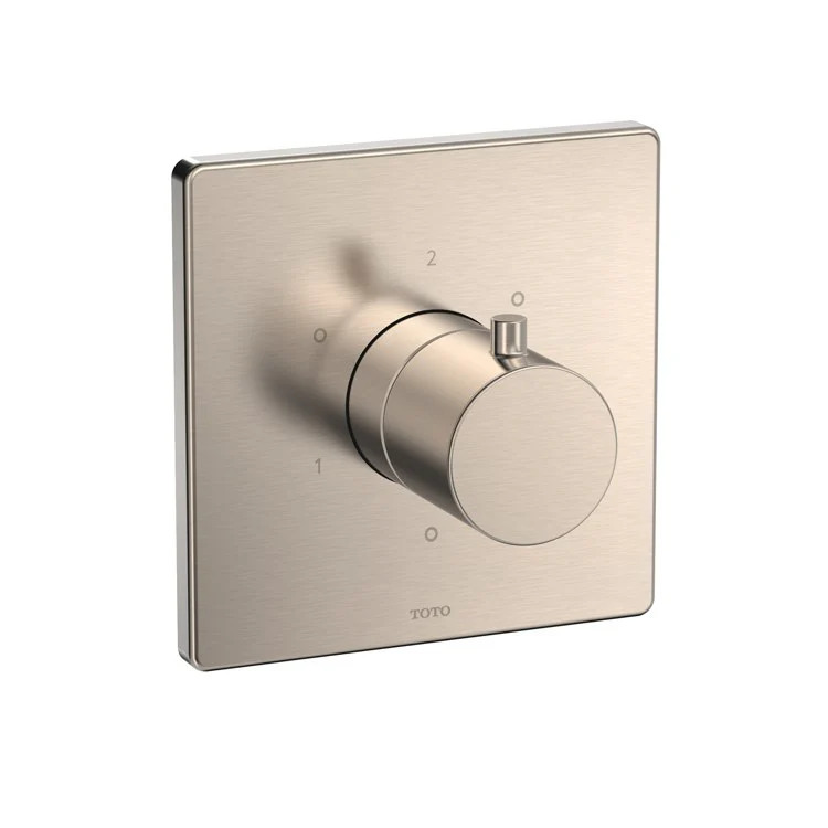 Diverter Trim Square 3 Way with Off Brushed Nickel 1 Knob for Requires Valve TBN01101U - Frankwebs