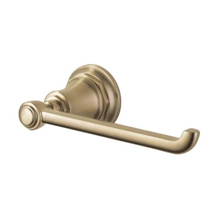 Toilet Paper Holder Rook 1 Arm Brilliance Luxe Gold 6-3/8 Inch 3-1/2 Inch Wall Mount - Frankwebs