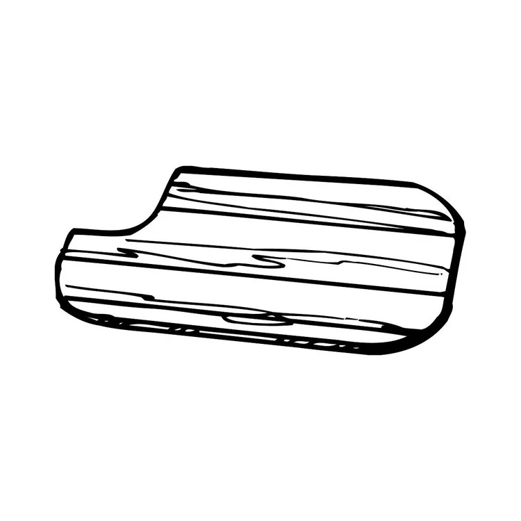 Cutting Board 9 x 17 Inch Solid Maple for Fits Bowl Size 7-1/2x15-3/4IN - Frankwebs