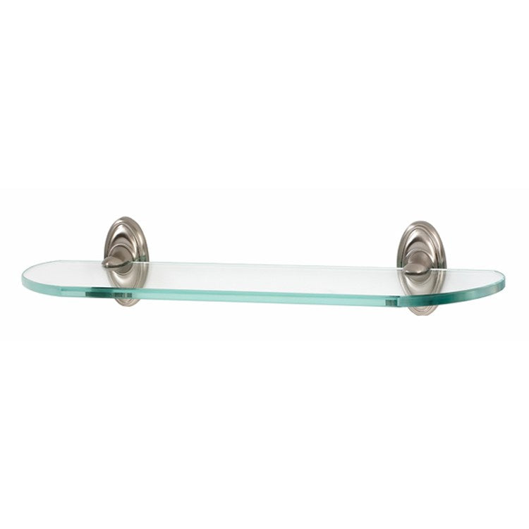 Shelf Classic Traditional Bath with Brackets Antique English Matte 18 Inch Brass/Glass - Frankwebs