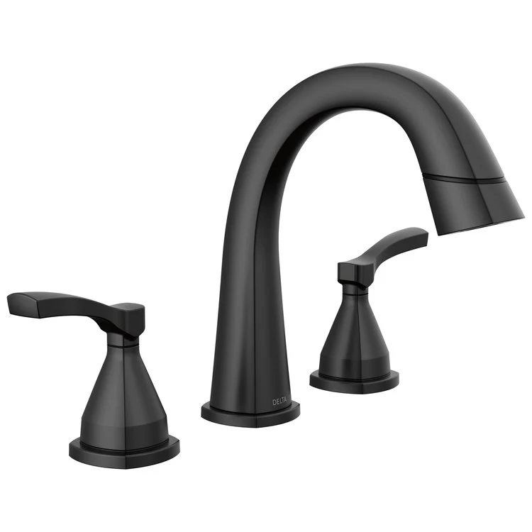 Lavatory Faucet Stryke Widespread 4-16 Inch Spread 2 Cross ADA WaterSense Matte Black 1.2 Gallons per Minute - Frankwebs