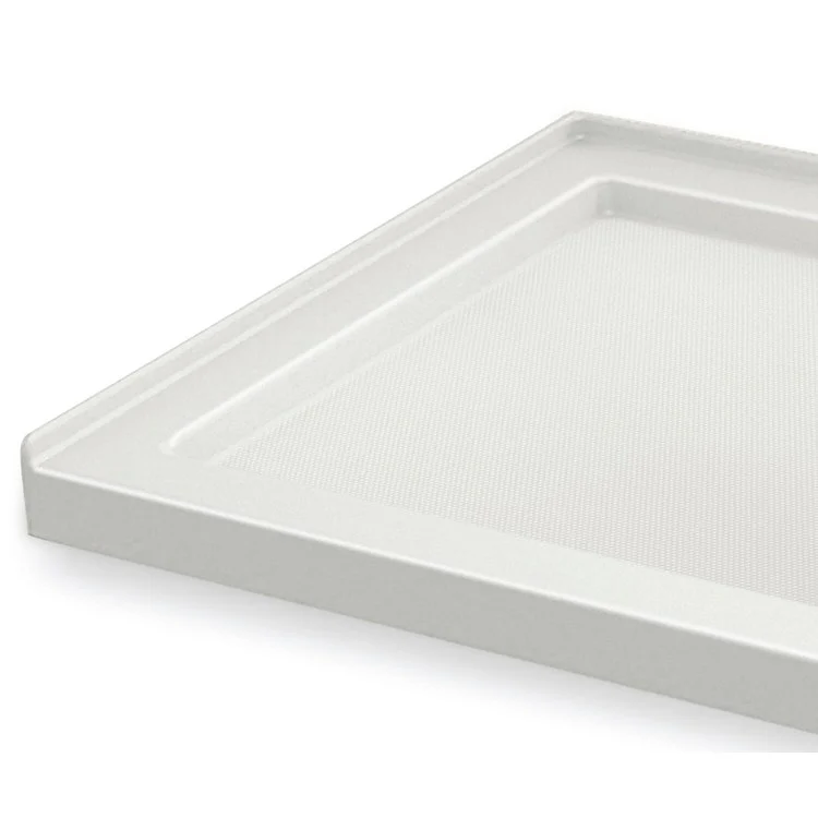 Shower Base B3 Alcove Stabili-T Round Drain White 60 x 34 Inch Acrylic Left Hand - Frankwebs