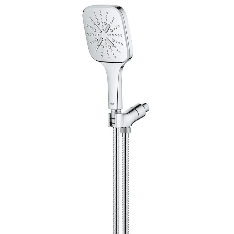 Rainshower SmartActive Three-Function Square Handshower with Hose and Bracket - Frankwebs