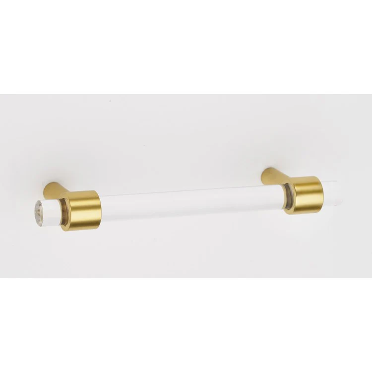 Pull Contemporary Acrylic Polished Brass 3-1/2 Inch 4-3/4 Inch 1-3/8 Inch - Frankwebs