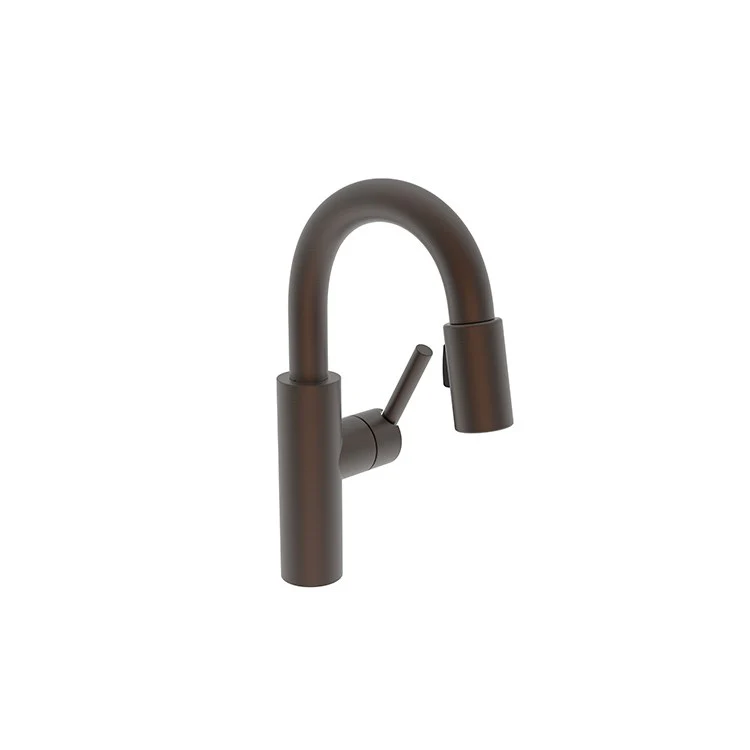 East Linear Single Handle Pull Down Bar/Prep Faucet - Antique Copper - Frankwebs