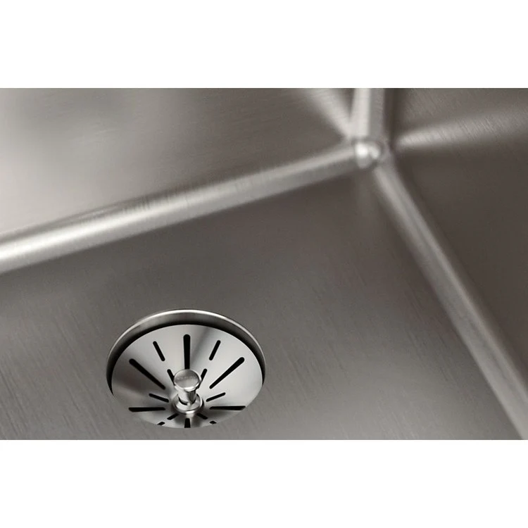 Kitchen Sink Lustertone Iconix 16.5 x 20.5 Inch Single Bowl with Perfect Drain Luminous Satin Undermount - Frankwebs