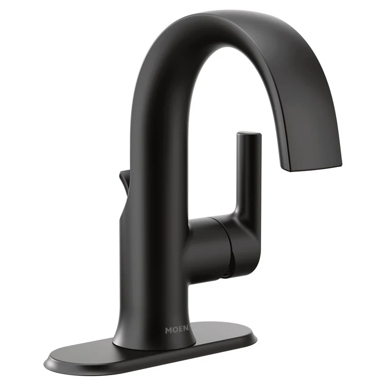 Lavatory Faucet Doux 1 Lever ADA WaterSense Matte Black 1.2 Gallons per Minute 1/3 Hole Metal 4-1/2 Inch - Frankwebs