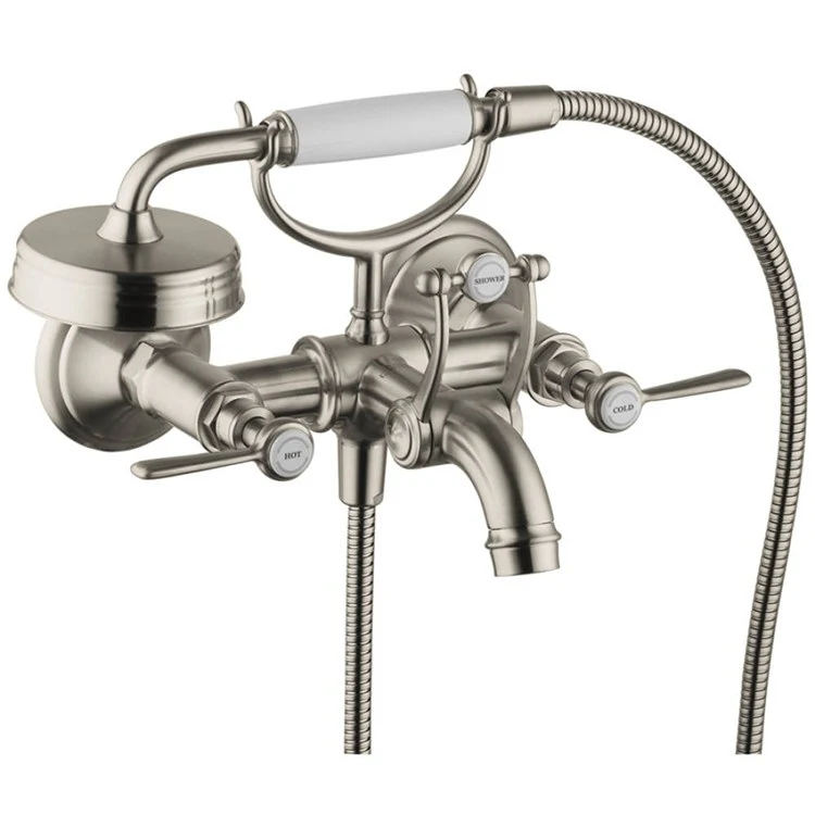 Montreux Two Handle Wall-Mount Tub Filler with Handshower - Frankwebs