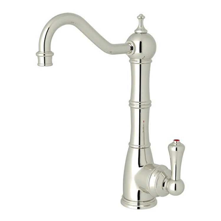 Hot Water Dispenser Edwardian 1 Lever Column Spout English Gold 7-1/4 Inch 0.5 Gallon per Minute - Frankwebs