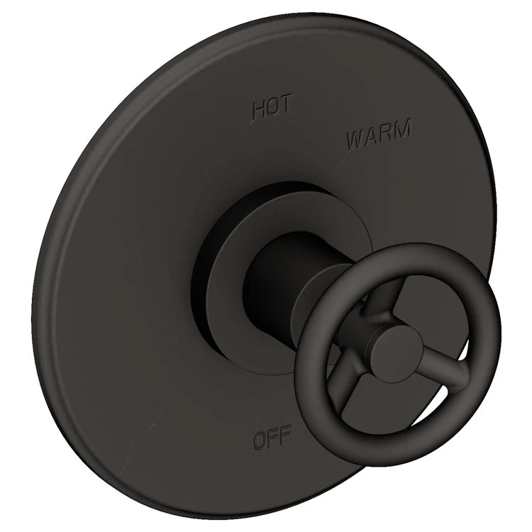 Pressure Balance Valve Trim Slater Round 1 Wheel Antique Brass Depth 3-3/7 Inch - Frankwebs