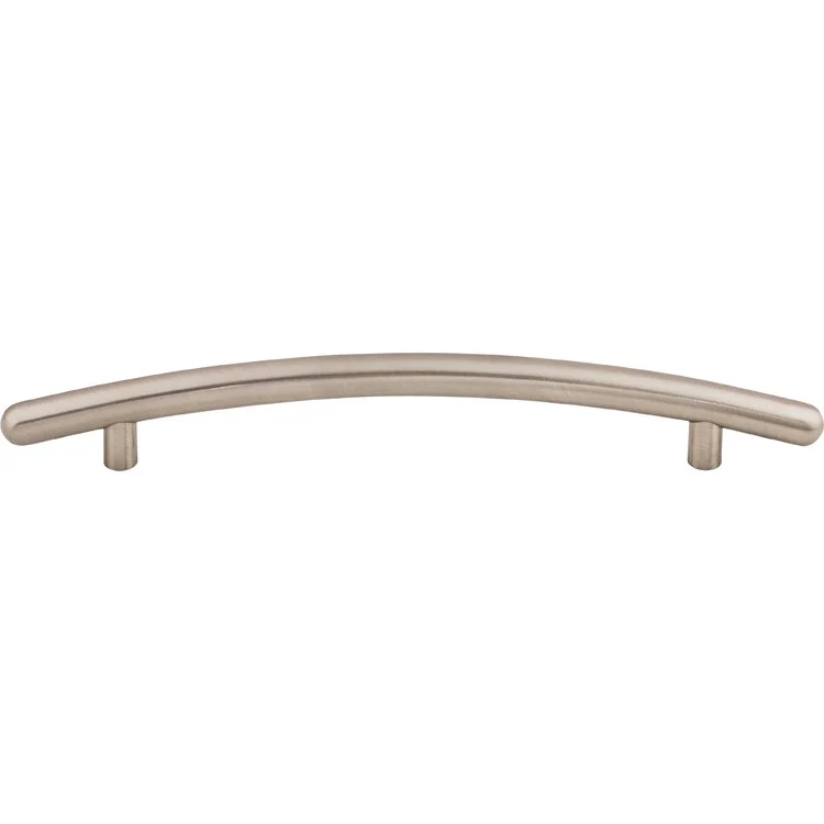 Pull Nouveau Curved Bar Polished Nickel Steel 6-1/3 Inch 8-7/8x4/9x1-3/8 Inch - Frankwebs