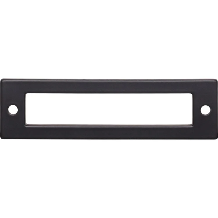 Pull Backplate Lynwood Hollin Rectangle Flat Black 3-3/4 Inch 2 Hole Zinc Alloy - Frankwebs
