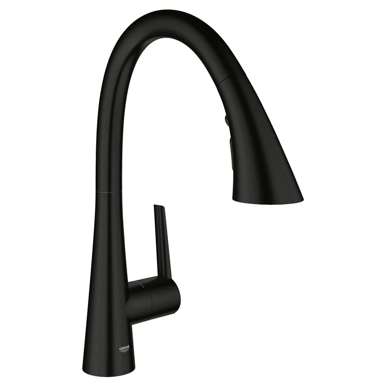 Zedra/Ladylux Single Handle Pull-Down Kitchen Faucet with Three-Function Spray Head - Frankwebs