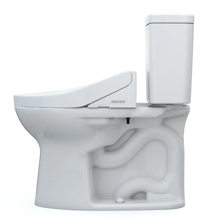 Toilet Drake 2 Pieces Cotton Elongated 30-11/16 Inch 1.28 Gallons per Flush Left Hand Chrome Washlet+ C5 - Frankwebs