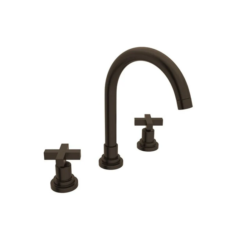 Lavatory Faucet Lombardia Widespread 2 Cross Handle Tuscan Brass 1.2 Gallons per Minute Brass - Frankwebs
