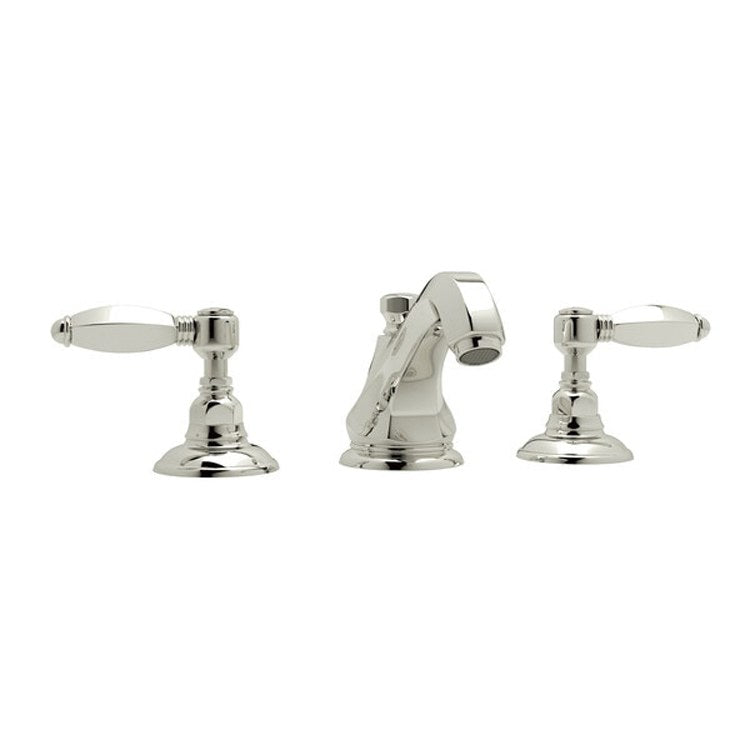 Lavatory Faucet Palladian Widespread 2 Hex Metal Lever Tuscan Brass 1.2 Gallons per Minute - Frankwebs