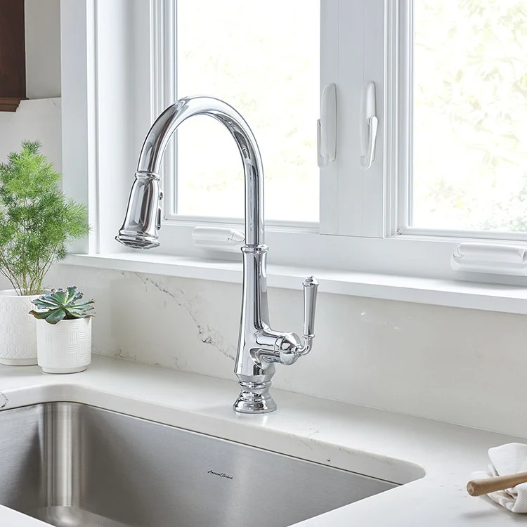 Delancey Single Handle Pull Down Kitchen Faucet - Frankwebs