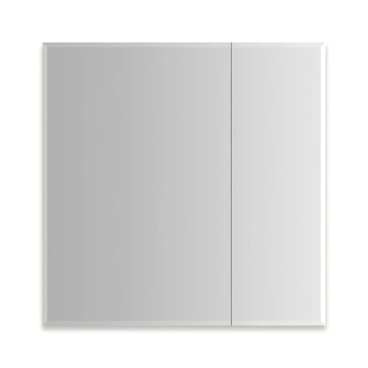 Medicine Cabinet M Series Reserve 30 x 30 x 6 Inch 2 Doors Mirrored Slow Closing Left Polished Edge/Electric/Interior Light - Frankwebs