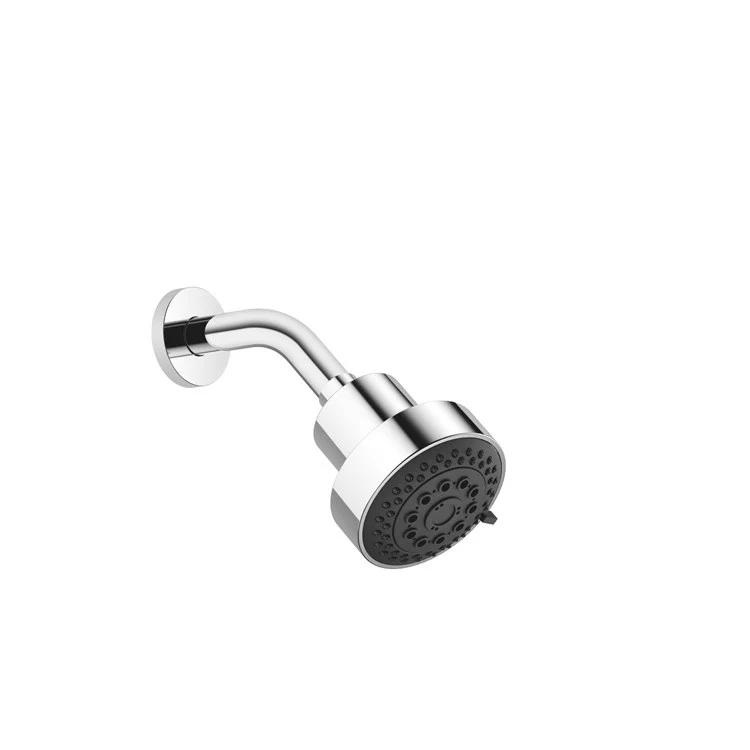 Showerhead 3 Function Wall Mount Polished Chrome 3-13/20 Inch 2.4 Gallons per Minute Normal Soft Massage - Frankwebs