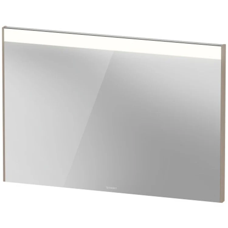 Mirror Brioso 27-1/2 x 40-1/8 Inch White Matte with Lighting Rectangle 1-3/4 Inch - Frankwebs