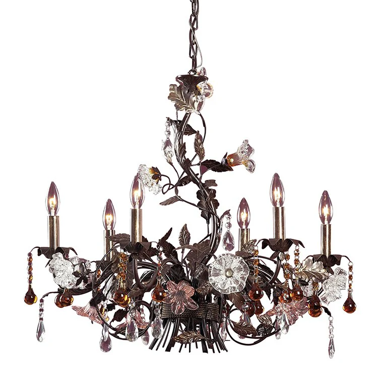 Cristallo Fiore Six-Light Chandelier - Frankwebs